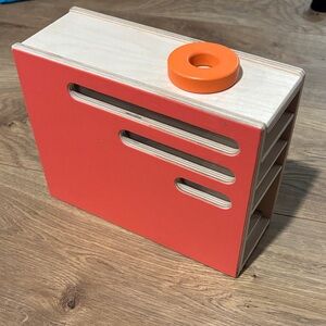 Lovevery Modern Red Wooden Organizer